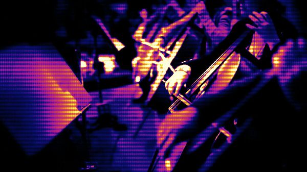 Compositon Image 2 String section recording in studio